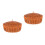 2Pcs Elegant Brown Woven Plastic Basket with Lid for Kitchen Use 1
