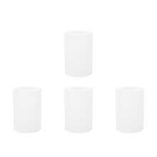 4Pcs Milky White Glass Globe Shades for Pendant and Floor Lamps