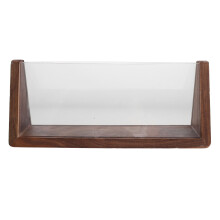 Professional Wooden Base Acrylic Desk Tent Sign Holder