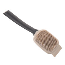 Home Use Pot Washing Brush Black Silicone with Antislip Handle