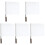 5Pcs White Traffic and Racing Flags with Comfortable Hand Grips 1