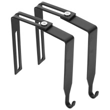 2Pcs Metal Cubicle Hooks Adjustable Over Door Hangers for Home Office