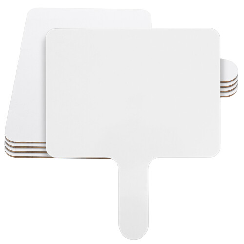 5Pcs White Double Sided Wooden Mini Whiteboards for Classroom Teaching