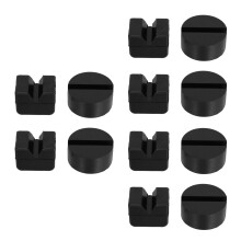 12Pcs Slotted Jack Support Rubber Pads Universal Frame Rail Protector