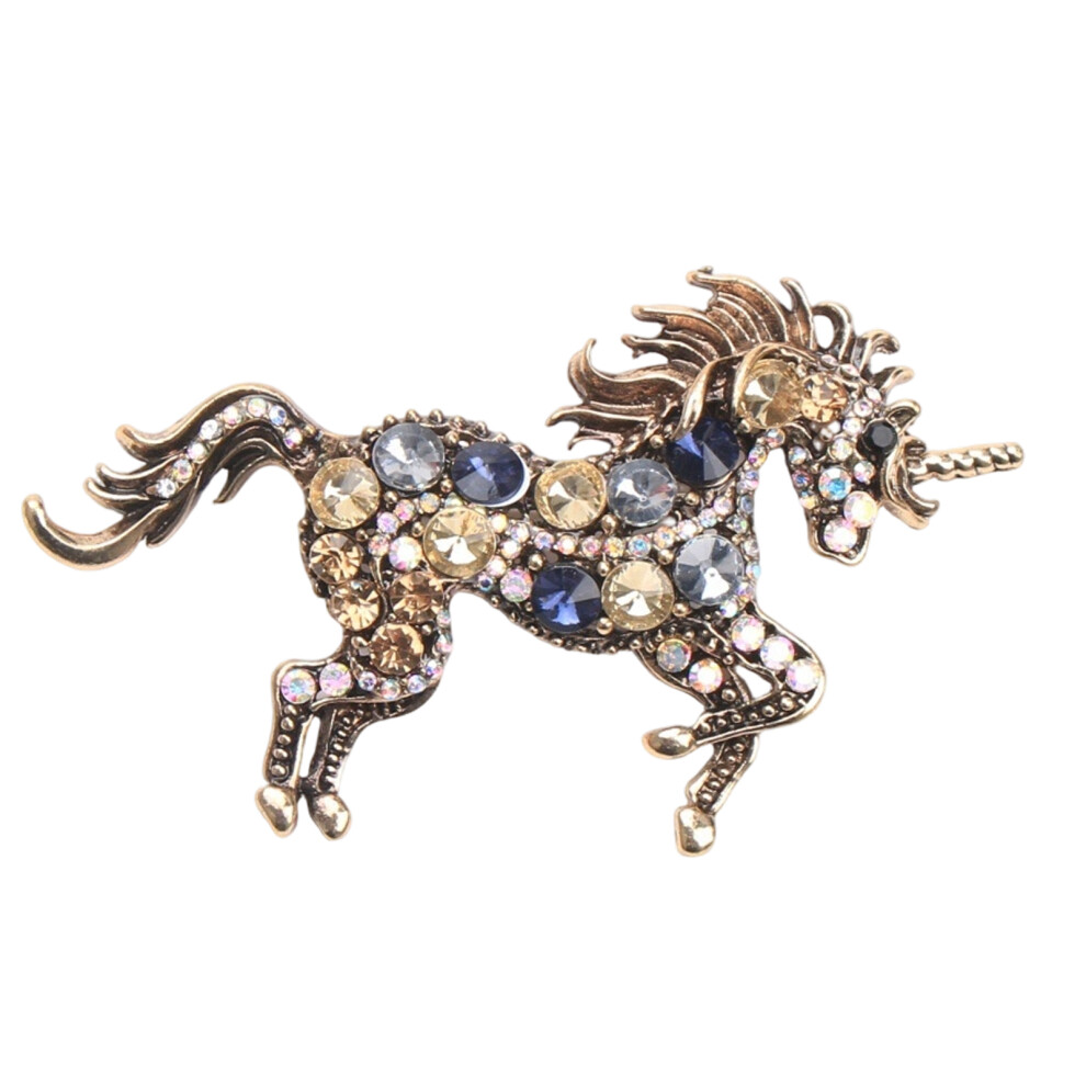 Unicorns Pin Sturdy Alloy Materials Comfortable Wear-White