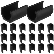 40Pcs Durable Plastic Furniture Leg Caps Chair Floor Protectors Black