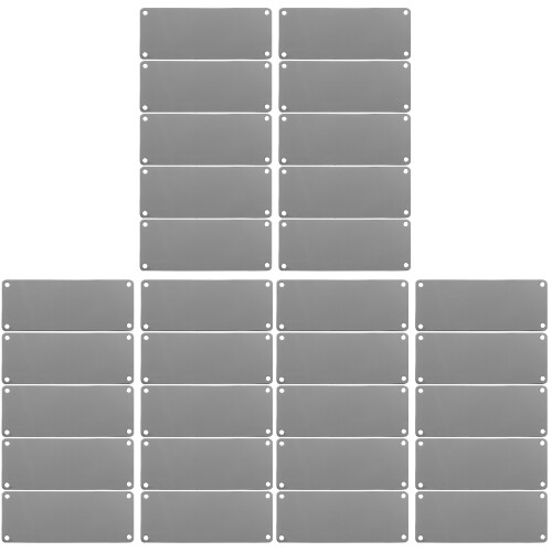 30Pcs Multi-Function Stainless Steel DIY Blank Signs for Name Tags