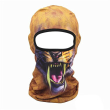 3D dieren skimasker met oren – Polyester – 1 stuk