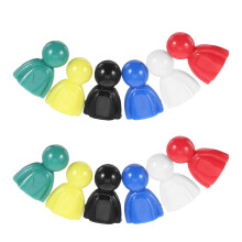 120St Plastic Sneeuwpop Bordspel Pionnen Met Vrolijke Kleuren