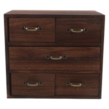 Donkerbruin Lade Organizer, Voor Bureau En Slaapkamer