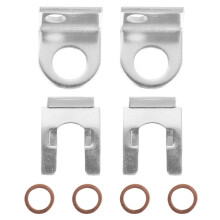 2Set Rvs Remslang Kit Met Gevlochten Lijnen Voor Auto En Suv, Duurzaam