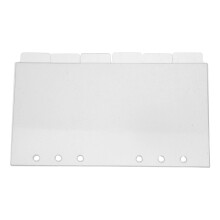 6St Hervulbare Acryl Index Divider Tabbladen Voor A6 6-Ring Agenda