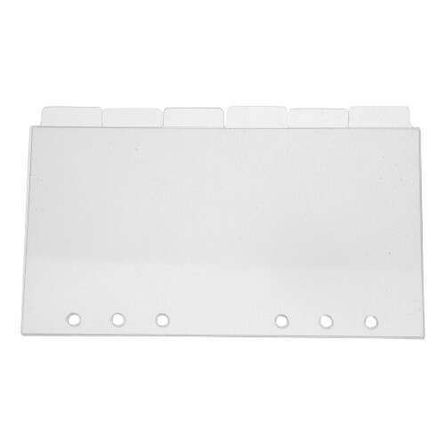 6St Hervulbare Acryl Index Divider Tabbladen Voor A6 6-Ring Agenda