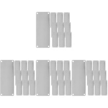 40St Zilveren Metalen Naambord Blank Voor DIY Graveren En Printen