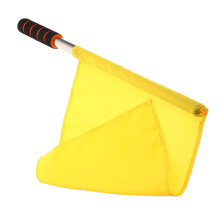 4Pcs High-Visibility Yellow Traffic Signal Flags for Outdoor Use