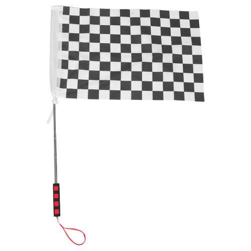 Hand Racing Zwart-Wit Polyester Met Roestvrijstalen