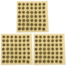 3St Bushy Modelgras Tuft Set Khaki Nylon Plastic Voor Gaming
