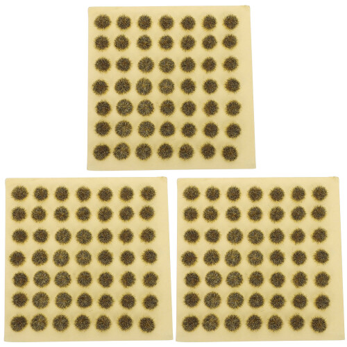 3St Bushy Modelgras Tuft Set Khaki Nylon Plastic Voor Gaming