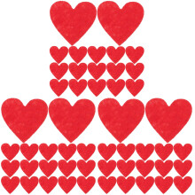 600St Rood Hart DIY Decoraties Stevige Naaipatches Voor Crafts