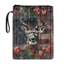 Book Cover with Zipper – 300D Polyester, 11.4 x 8.66 in