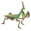 Groene plastic bidsprinkhaanfiguur (1 stuk) 1