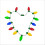 Collier de carnaval LED avec 13 ampoules, 3 modes d'éclairage, 115 cm 1