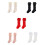 Childrens Calf Socks Elegant Style Lace Edge Multiple-Red M 2