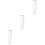 3Pcs White Paper Floor Lamp Shade Soft Light Decorative Covers 5