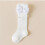 Childrens Calf Socks Elegant Style Lace Edge Multiple-Red M 6