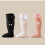 Childrens Calf Socks Elegant Style Lace Edge Multiple-Red M 7