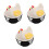3Pcs Yellow Iron Egg Basket for Kitchen Countertop Mesh Wire Organizer 2