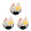 3Pcs Yellow Iron Egg Basket for Kitchen Countertop Mesh Wire Organizer 3