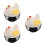 3Pcs Yellow Iron Egg Basket for Kitchen Countertop Mesh Wire Organizer 5