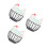 3Pcs Iron Egg Basket with Lid Multi Color Kitchen Storage 3