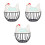 3Pcs Iron Egg Basket with Lid Multi Color Kitchen Storage 4