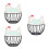 3Pcs Iron Egg Basket with Lid Multi Color Kitchen Storage 5