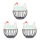 3Pcs Iron Egg Basket with Lid Multi Color Kitchen Storage 7