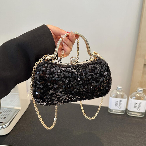 Damväska med paljetter och strass 1