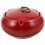 Red Ceramic Ashtray with Lid Windproof Decorative for Home Patio 6