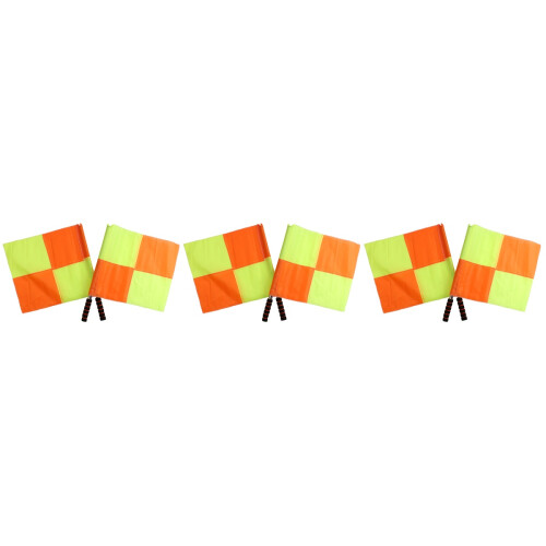 6Pcs Lightweight Competition Referee Flags Vibrant Football Flags 2