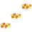 6Pcs Lightweight Competition Referee Flags Vibrant Football Flags 4