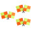 6Pcs Lightweight Competition Referee Flags Vibrant Football Flags 5