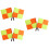 6Pcs Lightweight Competition Referee Flags Vibrant Football Flags 6