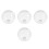 4Pcs Elegant Glass Ceiling Fan Light Cover Replacement for Home Decor 4