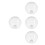 4Pcs Elegant Glass Ceiling Fan Light Cover Replacement for Home Decor 5