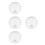 4Pcs Elegant Glass Ceiling Fan Light Cover Replacement for Home Decor 7