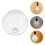 4Pcs Elegant Glass Ceiling Fan Light Cover Replacement for Home Decor 8