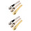 6Pcs Durable Zinc Alloy Makeup Spoons Assorted Color Skincare Tools 4