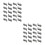 40Pcs Grey Plastic Din Rail Fasten Clips for Secure Mounting 3
