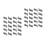 40Pcs Grey Plastic Din Rail Fasten Clips for Secure Mounting 5